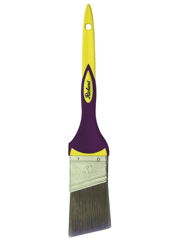 Richard 80841 2" Angular Paint Brush, CONNOISSEUR ELEGANCE series, polyester SRT, soft - grip handle | the Hyde Store