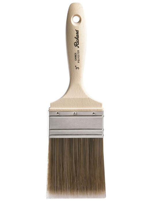 Richard 80909 3" Straight Paint Brush, Chinex - Polyester, Wood Handle - the Hyde Store