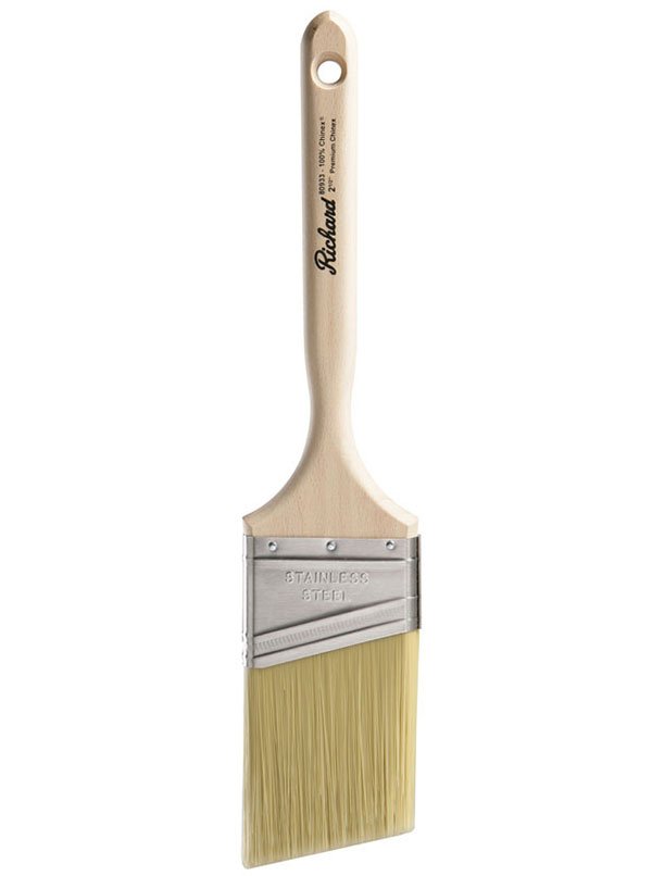 Richard 80933 2 - 1/2" Angular Paint Brush, 100% Chinex, wood handle | the Hyde Store