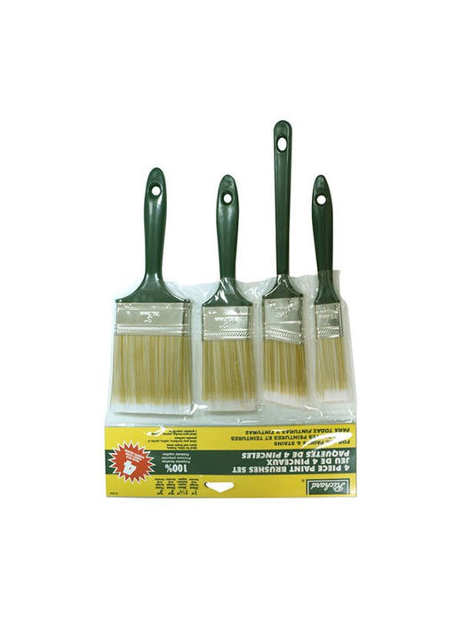 Richard 81304 4-Piece Paint brush Set, Polyester (1'' - 1-1/2'' - 2'' - 3'')