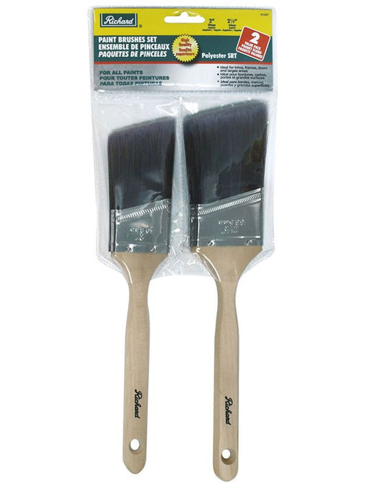 Richard 81307 2 pcs paint brush polyester SRT (2'' - 2 1/2'' ang) | the Hyde Store